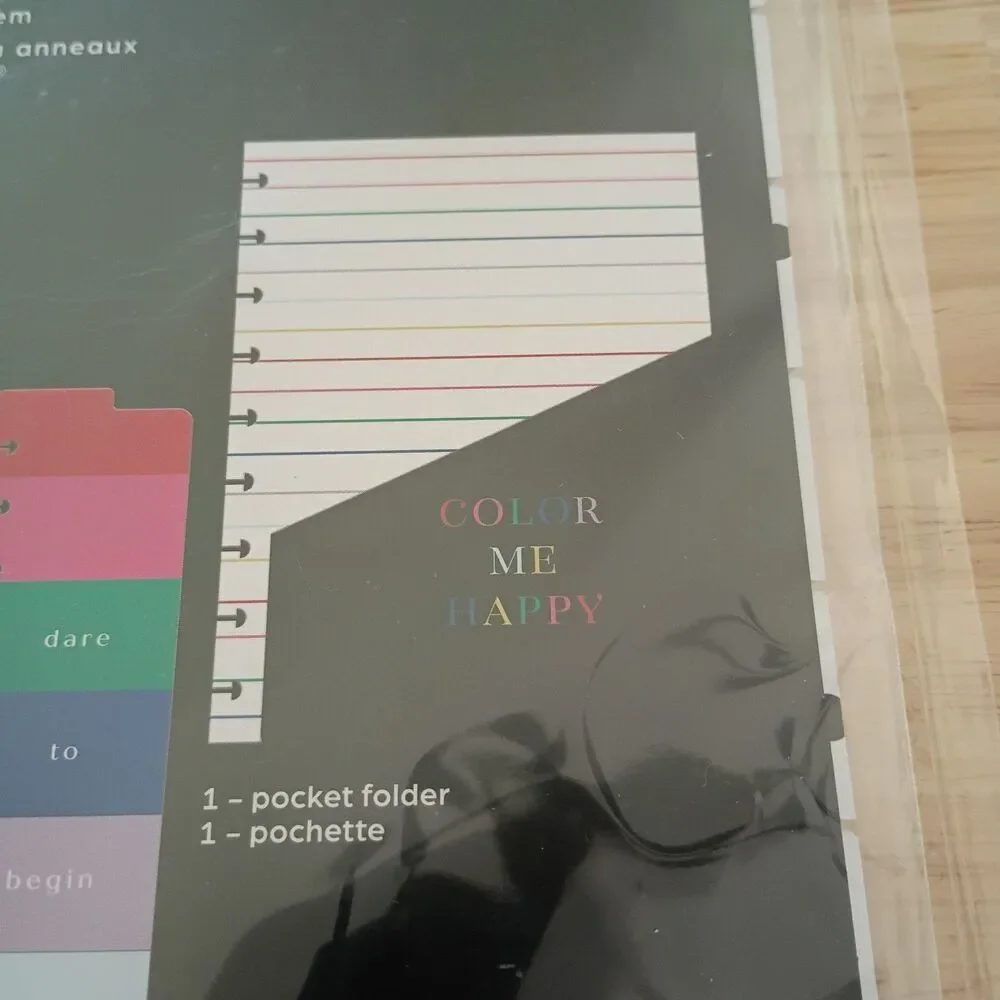 NEW Color Me Happy The Happy Planner Big Accessories 2 Count Pack